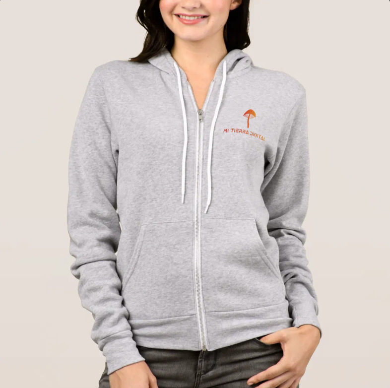 sudadera hoodie de cremallera para mujeres