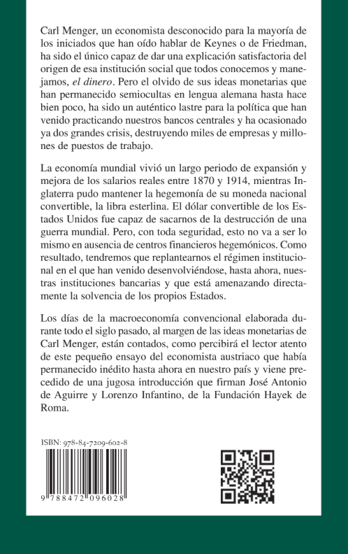 carl menger el dinero carl menger el dinero